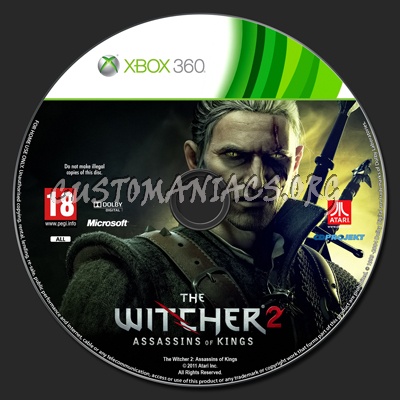 The Witcher 2: Assassins of Kings dvd label