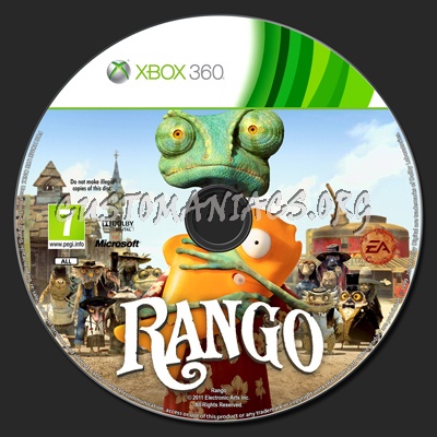 Rango dvd label