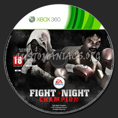 Fight Night Champion dvd label