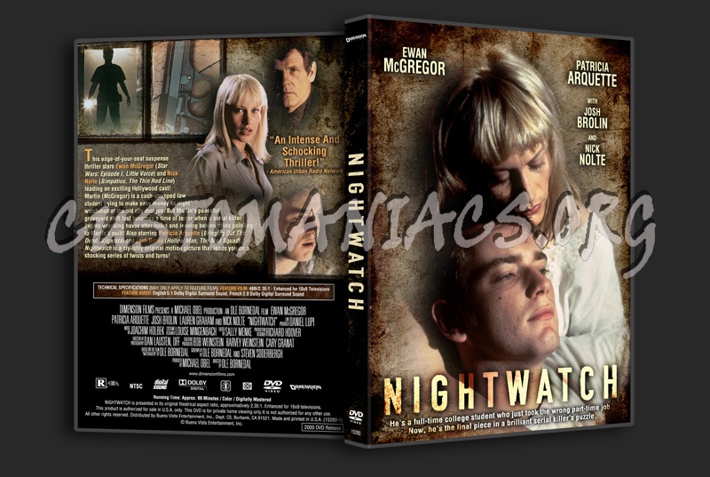 Nightwatch (1997) dvd cover