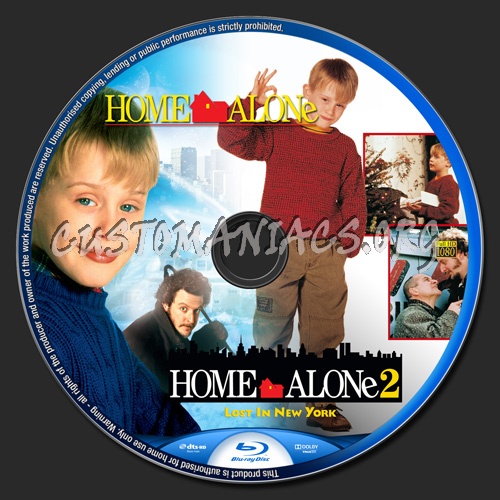 Home Alone 1 & 2 blu-ray label