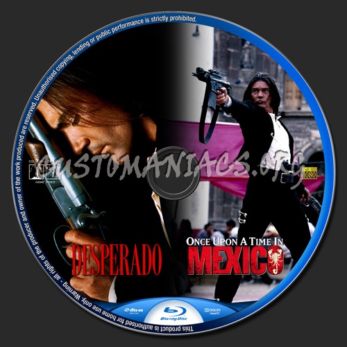 Desperado - Once Upon A Time In Mexico blu-ray label