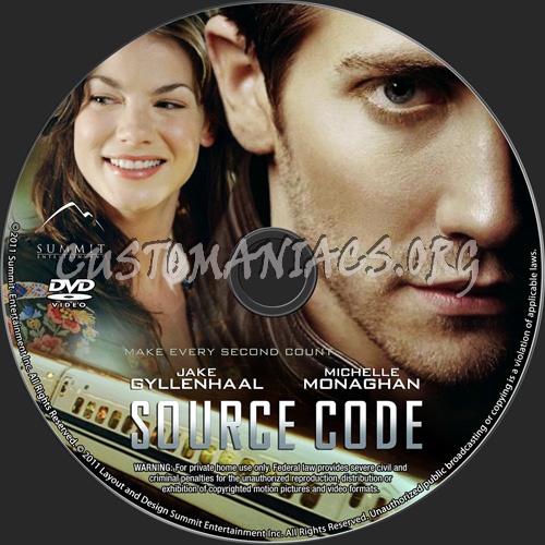 Source Code dvd label