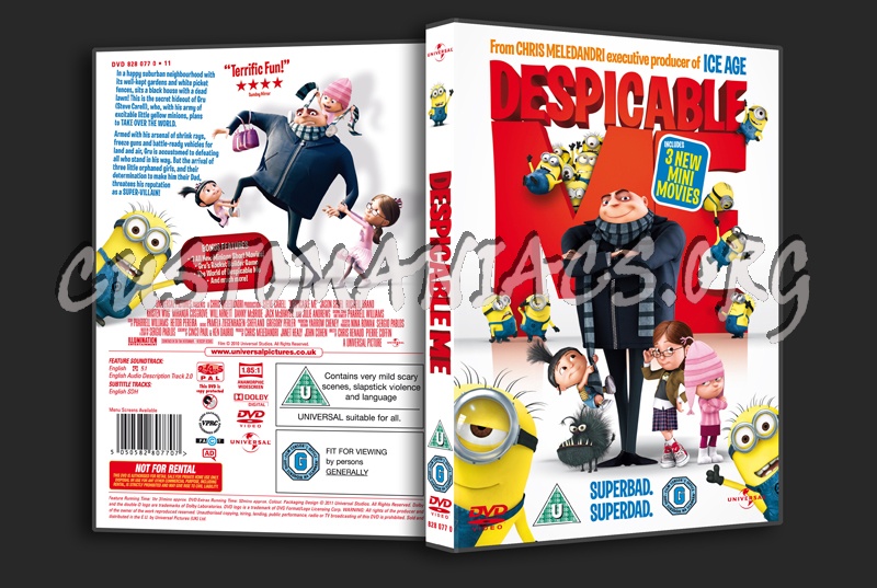 Despicable Me dvd cover