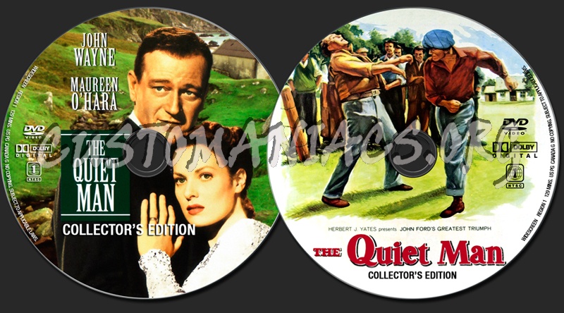 The Quiet Man dvd label