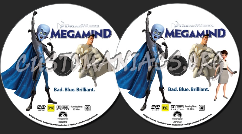 Megamind dvd label