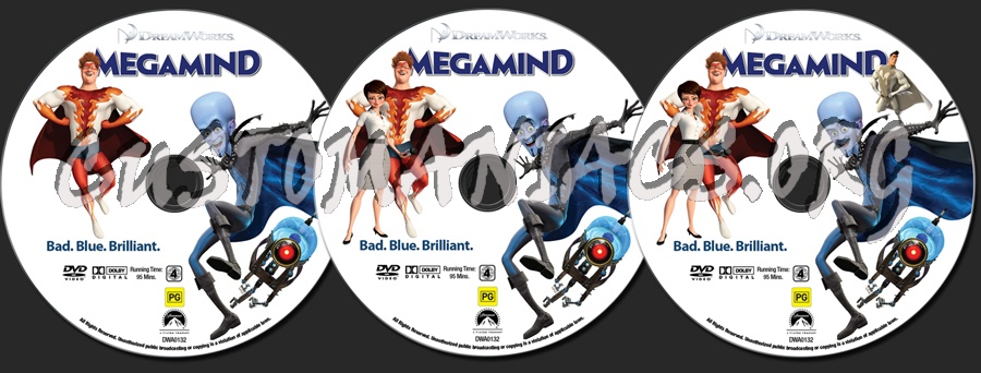 Megamind dvd label