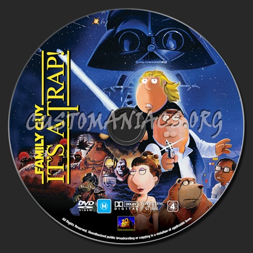 Family Guy - It's A Trap dvd label