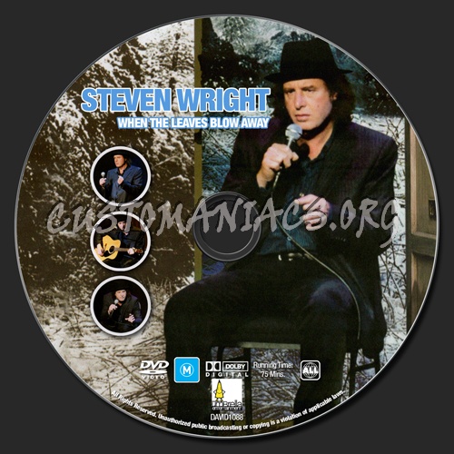 Steven Wright - When The Leaves Blow Away dvd label