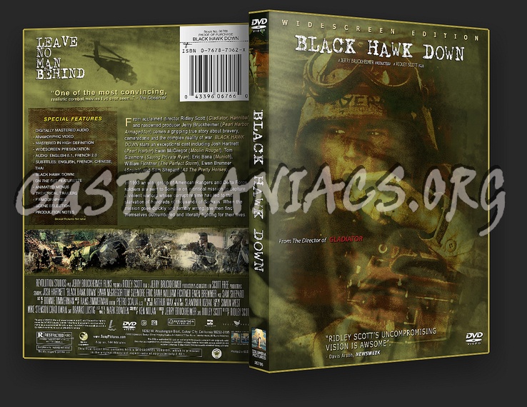 Black Hawk Down dvd cover