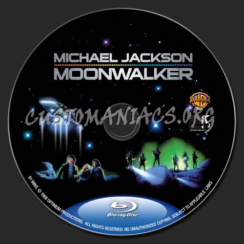 Michael Jacksons Moonwalker blu-ray label