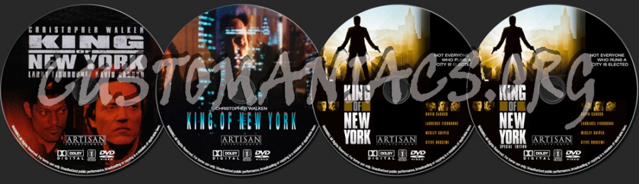 King Of New York dvd label