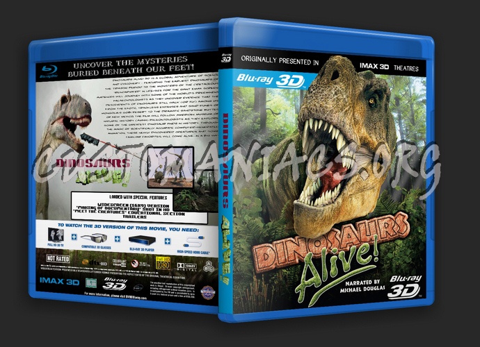 Dinosaurs Alive 3D blu-ray cover