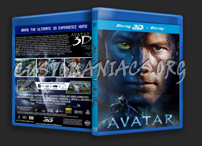 Avatar 3D blu-ray cover