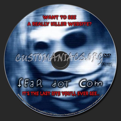 Fear dot Com (2002) dvd label