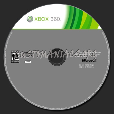 XBOX 360 Disc Label Template dvd label