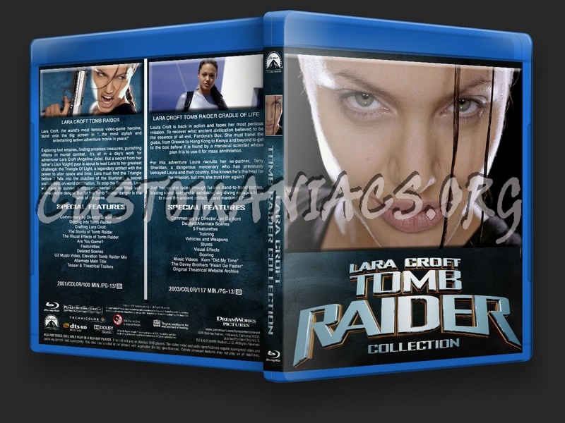 Lara Croft Tomb Raider Collection blu-ray cover