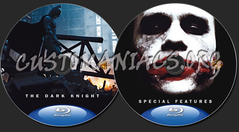 The Dark Knight blu-ray label