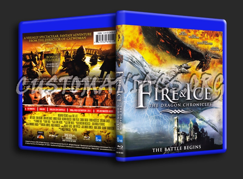 Fire and Ice The Dragon Chronicles blu-ray cover