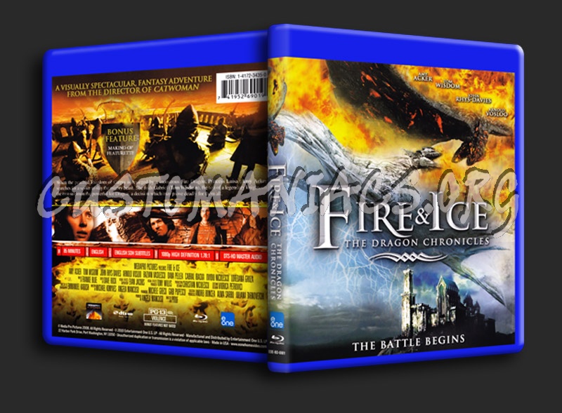 Fire and Ice The Dragon Chronicles blu-ray cover