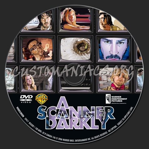 A Scanner Darkly dvd label