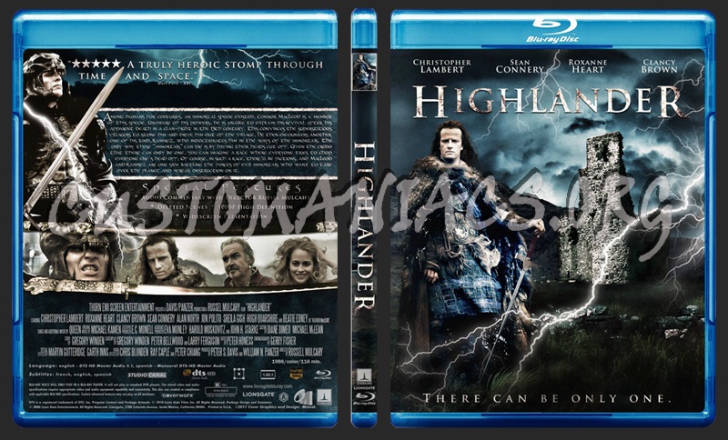 Highlander blu-ray cover