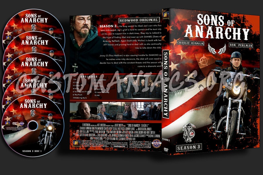Sons Of Anarchy : Season 3 dvd cover