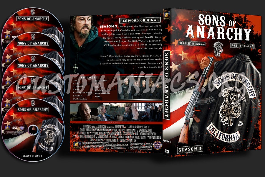 Sons Of Anarchy : Season 3 dvd cover