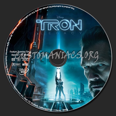TRON: Legacy dvd label