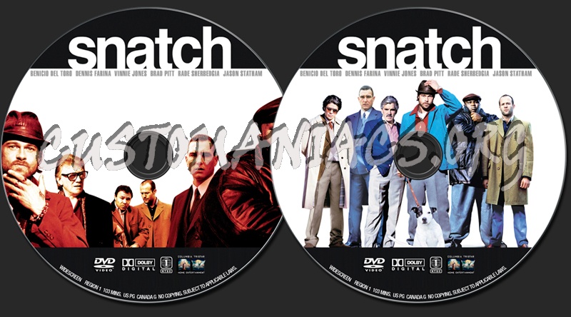 Snatch dvd label