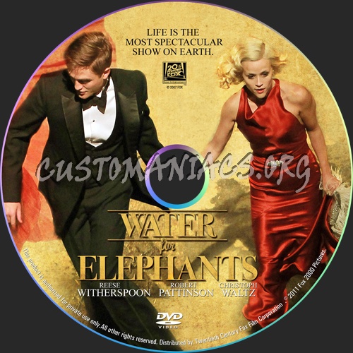 Water For Elephants dvd label
