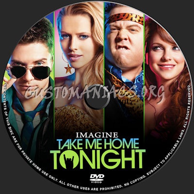 Take Me Home Tonight dvd label