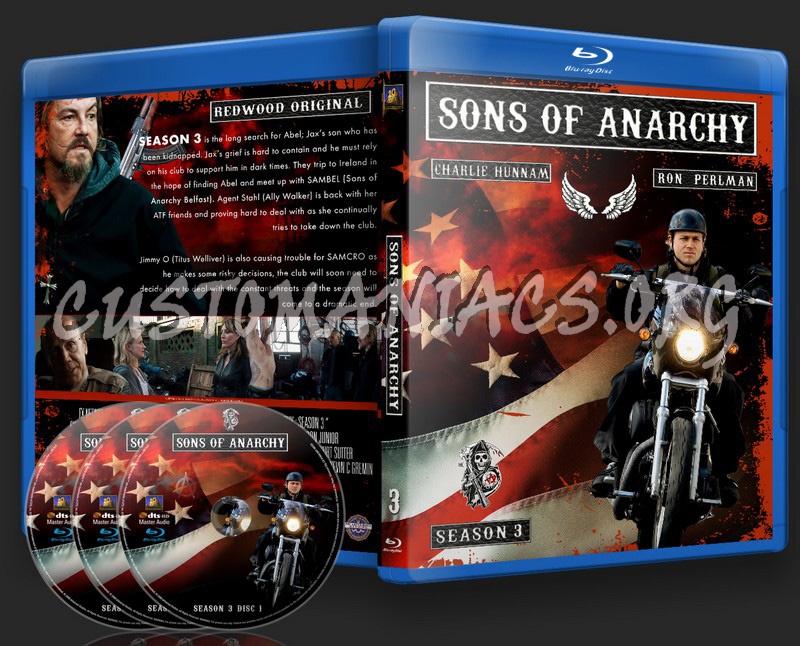Sons Of Anarchy : Season 3 blu-ray cover