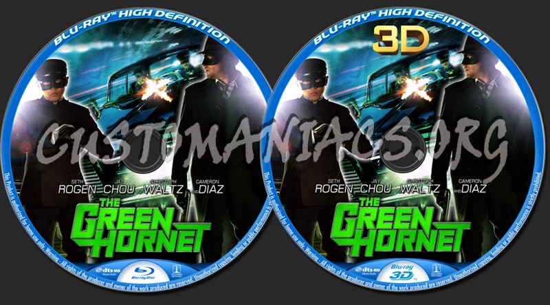 The Green Hornet blu-ray label