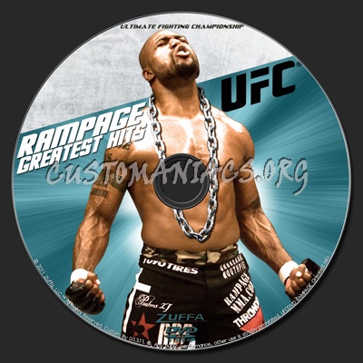 UFC Rampage Greatest Hits dvd label