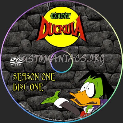 Count Duckula dvd label