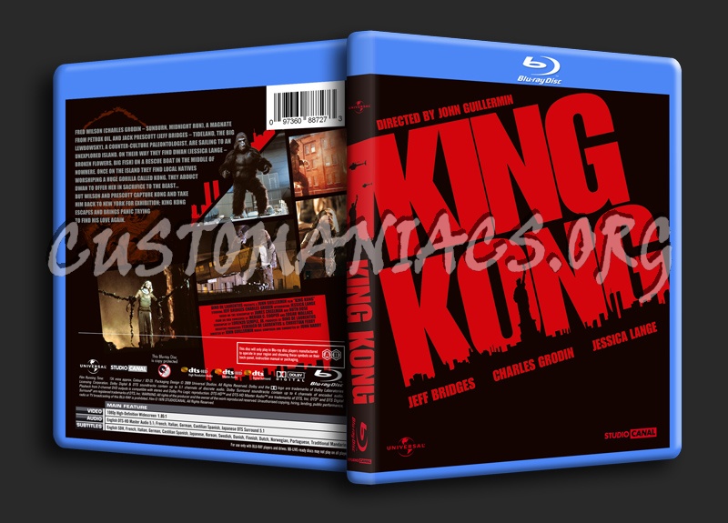 King Kong (1976) blu-ray cover