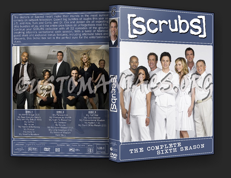 Scrubs Season 1-6 dvd cover