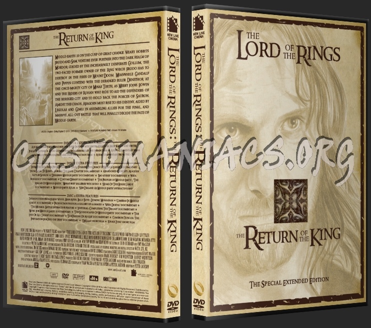 The Return Of The King Extended Edition dvd cover