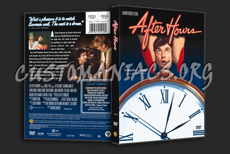 After Hours dvd cover