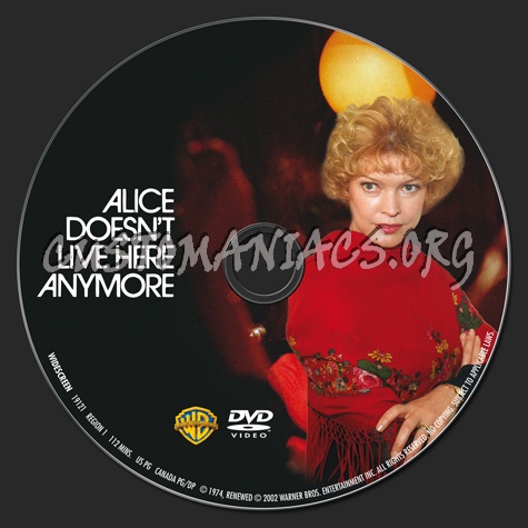 Alice Doesn't Live Here Anymore dvd label