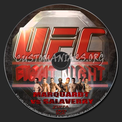 UFC UFN 01 Marquardt vs. Salaverry dvd label