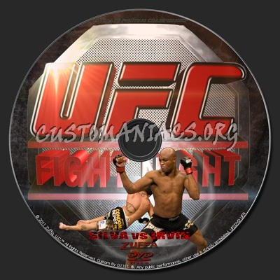 UFC UFN 14 Silva vs. Irvin dvd label