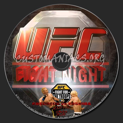 UFC UFN 16 Fight for the Troops dvd label