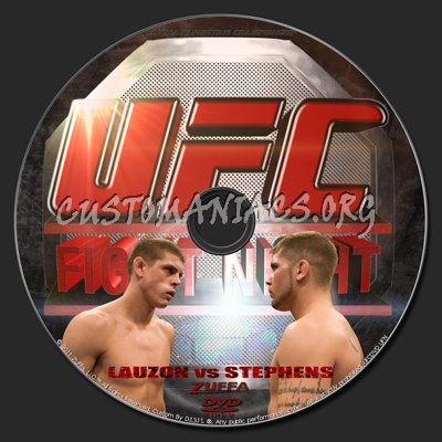 UFC UFN 17 Lauzon vs. Stephens dvd label
