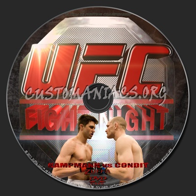 UFC UFN 18 Kampmann vs. Condit dvd label