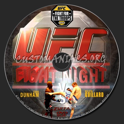 UFC UFN 23 Dunham vs. Guillard dvd label