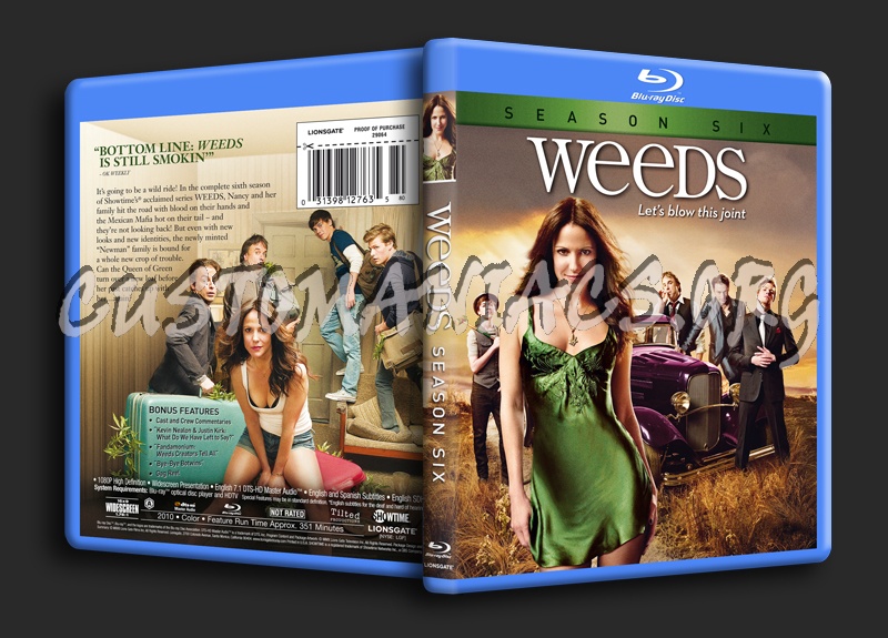 Weeds Season 6 blu-ray cover