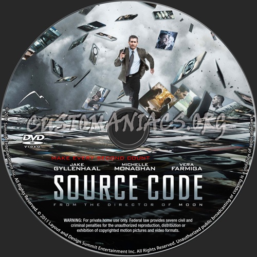 Source Code dvd label