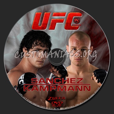 UFC on VS 3 Sanchez vs Kampmann dvd label
